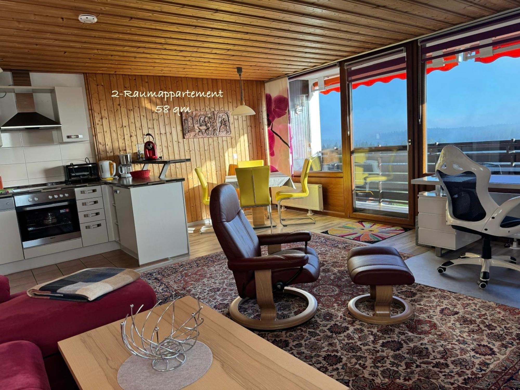 3- 2-1 - Raum - Ferienappartements Dieter Hoffmann Freudenstadt-Kniebis Beim Nationalpark Dış mekan fotoğraf
